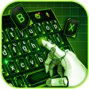 Tema Keyboard Neon Green Tech  APK