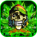 Tema Keyboard Neon Green Weed  APK