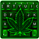 الكيبورد Neon Green Weed APK