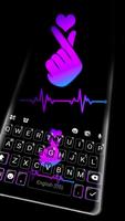 Neon Hand Love Plakat