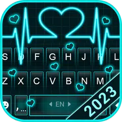 Neon Heart Love Theme APK download