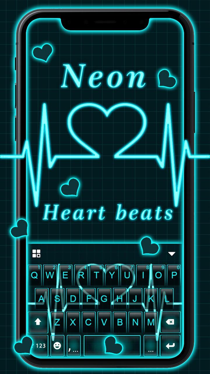 Neon Heart Love For Android Apk Download - pink purple and blue neon hearts on black roblox