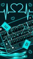 Teclado Neon Heart Love imagem de tela 1