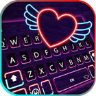 Hình nền bàn phím Neon Heart W biểu tượng