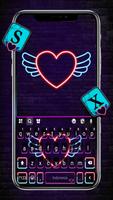 Hình nền bàn phím Neon Heart W bài đăng