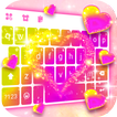 Fond de clavier Neon Heart 3D