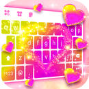 Neon Heart 3D Tastaturhintergr APK