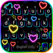 الكيبورد Neon Hearts