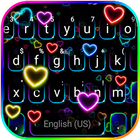 الكيبورد Neon Hearts أيقونة