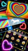 Theme Neon Hearts screenshot 3