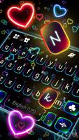 الكيبورد Neon Hearts تصوير الشاشة 1