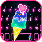 ikon Tema Keyboard Neon Ice Cream