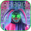 خلفية الكيبورد Neon Joker Maskman