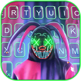 خلفية الكيبورد Neon Joker Maskman أيقونة