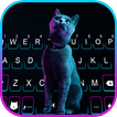 Neon Kitten Tastaturhintergrun