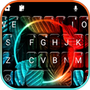 خلفية الكيبورد Neon Leaf APK