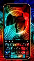 Neon Leaf Plakat