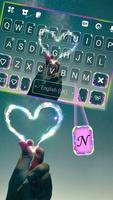 Fond de clavier Neon LED Heart capture d'écran 1
