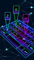 Tema Keyboard Neon Led Cartaz