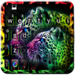 Neues Neon Leopard Tastatur th