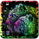 Novo tema de teclado Neon Leop APK