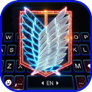 الكيبورد Neon Liberty Wings APK