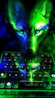Neon Light Wolf Plakat