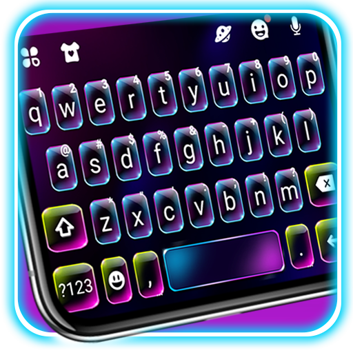 Neon Light Keyboard Theme