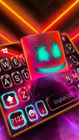 ثيم لوحة المفاتيح Neon Lights  الملصق