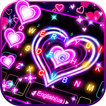 Icona Neon Lights Heart Tastiera