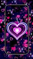 Teclado Neon Lights Heart imagem de tela 1