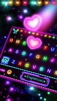 Fond de clavier Neon Lights Lo Affiche