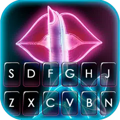 Baixar Fundo do Teclado Neon Lips APK