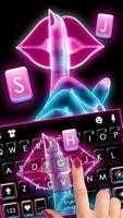 Latar Belakang Keyboard Neon L screenshot 1