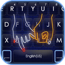 Bàn phím Neon Love Hands APK