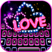 Neon Love Hearts keyboard