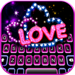 Teclado Neon Love Hearts