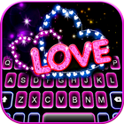 Bàn phím Neon Love Hearts biểu tượng