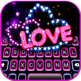Neon Love Hearts キーボード