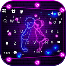 Teclado Neon Love Live APK