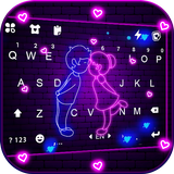 الكيبورد Neon Love Live أيقونة