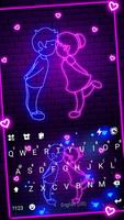 الكيبورد Neon Love Live الملصق
