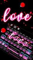 Teclado Neon Love Light Cartaz