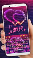 الكيبورد Neon Love 2 الملصق