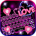 Neon Love Keyboard Theme