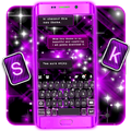 Neon Purple Bright Keyboard Theme