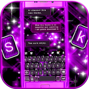 Neon Purple Bright Teclado APK