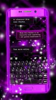 тема Neon Purple Bright постер