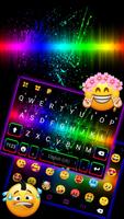 Фон клавиатуры Neon Paint скриншот 2