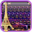 Тема для клавиатуры Neon Paris APK